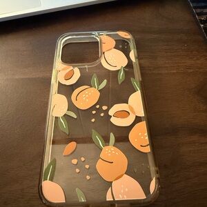 Peach Patterned Phone Case